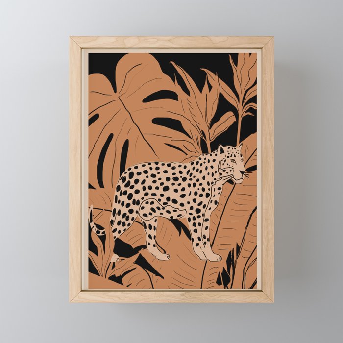 Minimal Jungle Abstract Art 1 Mini Art Print Gallery Image 1