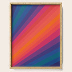 Sacred Geometric Stripes: Retro 80s Edition Serving Tray Gallery Image 1