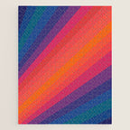 Sacred Geometric Stripes: Retro 80s Edition Jigsaw Puzzle Gallery Image 1