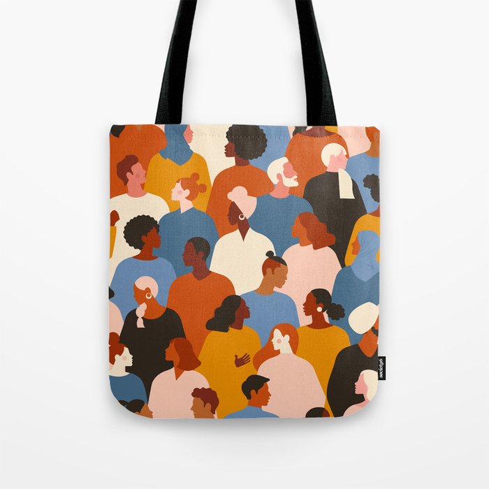 Diverse group of stylish people standing together. Tote Bag Gallery Image 1
