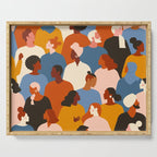 Diverse group of stylish people standing together. Serving Tray Gallery Image 1