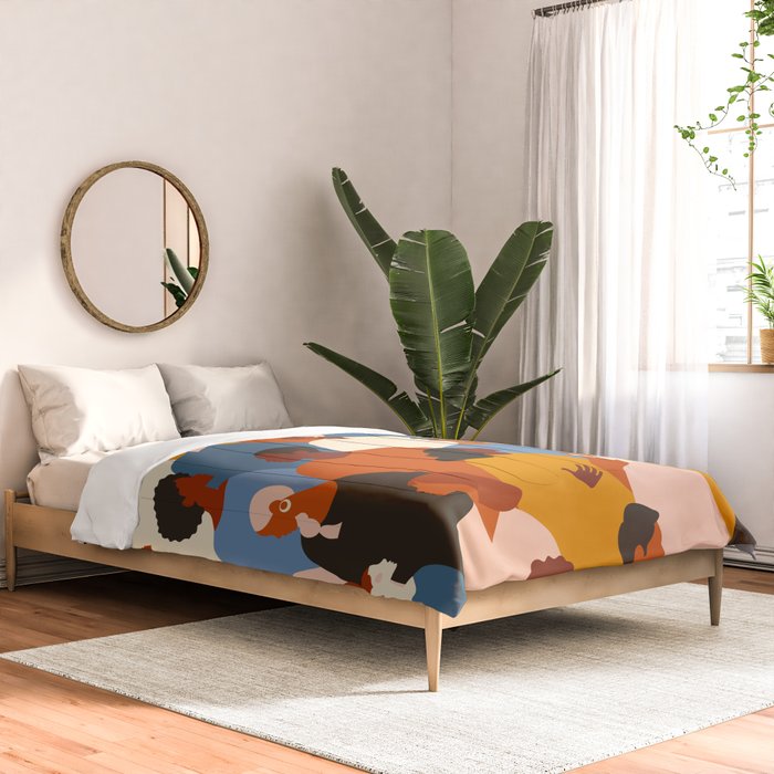 Diverse group of stylish people standing together. Comforter Gallery Image 2