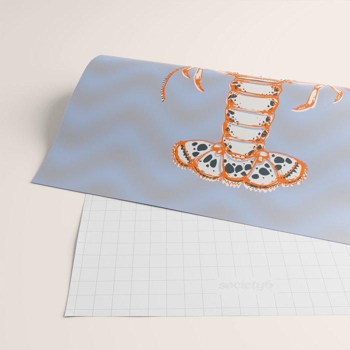 Sea life lobster Neptune's joy Wrapping Paper Gallery Image 2