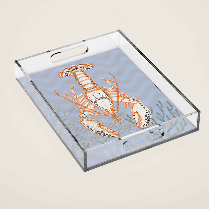 Sea life lobster Neptune's joy Acrylic Tray Gallery Image 1