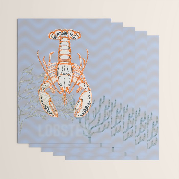 Sea life lobster Neptune's joy Wrapping Paper Gallery Image 3