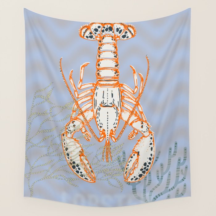 Sea life lobster Neptune's joy Wall Tapestry Gallery Image 4