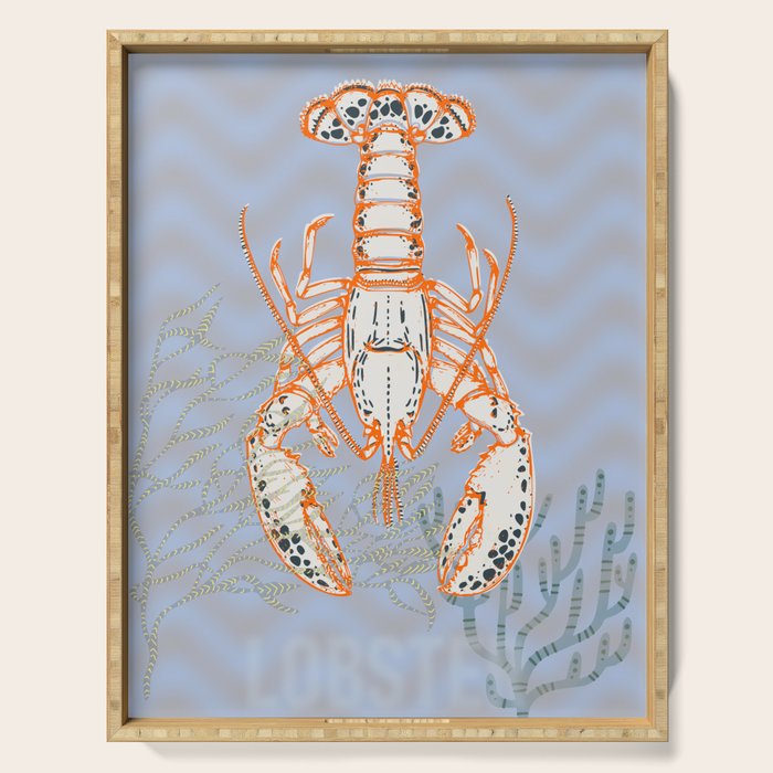 Sea life lobster Neptune's joy Serving Tray Gallery Image 1