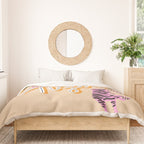 Go Get 'Em Tiger - Melon Duvet Cover Gallery Image 3