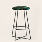 Magical Dark Fantasy Forest Woodblock Stool Gallery Image 1