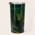 Magical Dark Fantasy Forest Woodblock Travel Mug Gallery Image 3