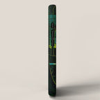 Magical Dark Fantasy Forest Woodblock iPhone Case Gallery Image 2