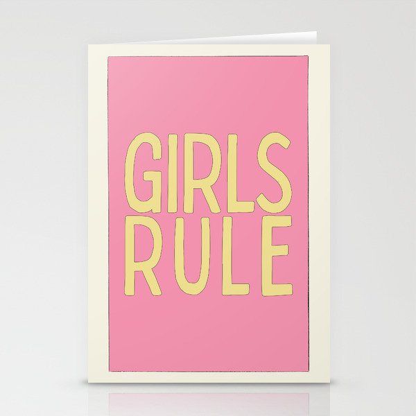 Girls Rule Stationery Card Gallery Image 2