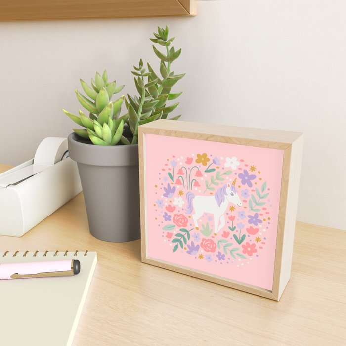 Unicorn Garden Mini Art Print Gallery Image 2