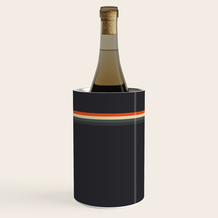 Fujitaka - Classic Dark Retro Stripes Wine Chiller Gallery Image 2