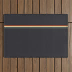Fujitaka - Classic Dark Retro Stripes Outdoor Rug Gallery Image 1