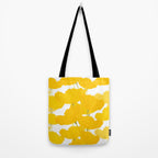 Yellow Mellow Poppies On A White Background #decor #society6 #buyart Tote Bag Gallery Image 2