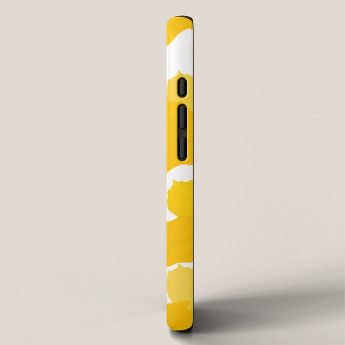 Yellow Mellow Poppies On A White Background #decor #society6 #buyart iPhone Case Gallery Image 2
