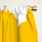 Yellow Mellow Poppies On A White Background #decor #society6 #buyart Window Curtain Gallery Image 2