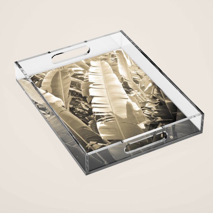 Banana Leaf Acrylic Tray Gallery Image 1