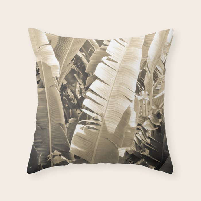Banana Leaf Throw Pillow Gallery Image 6