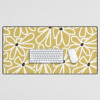 Daisy chain - yellow Desk Mat Gallery Image 1