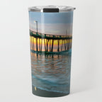 Beach Pier Sunrise Ocean Outer Banks Nags Head North Carolina Print Travel Mug Gallery Image 1