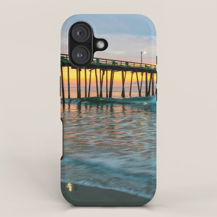 Beach Pier Sunrise Ocean Outer Banks Nags Head North Carolina Print iPhone Case Gallery Image 1