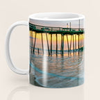 Beach Pier Sunrise Ocean Outer Banks Nags Head North Carolina Print Coffee Mug Gallery Image 3