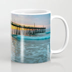Beach Pier Sunrise Ocean Outer Banks Nags Head North Carolina Print Coffee Mug Gallery Image 1