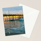Beach Pier Sunrise Ocean Outer Banks Nags Head North Carolina Print Stationery Card Gallery Image 2