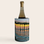 Beach Pier Sunrise Ocean Outer Banks Nags Head North Carolina Print Wine Chiller Gallery Image 2