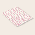 Tiger Stripes In Pink and Cream Notebook Gallery Image 2