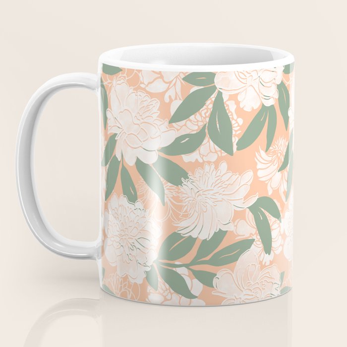 Modern floral blooms PGM7 Coffee Mug Gallery Image 3