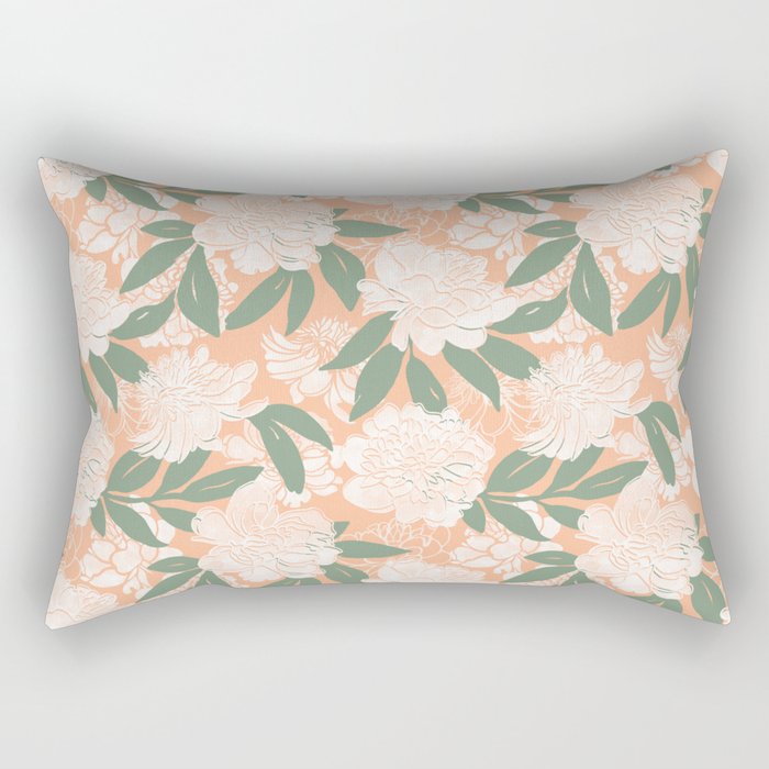 Modern floral blooms PGM7 Rectangular Pillow Gallery Image 2
