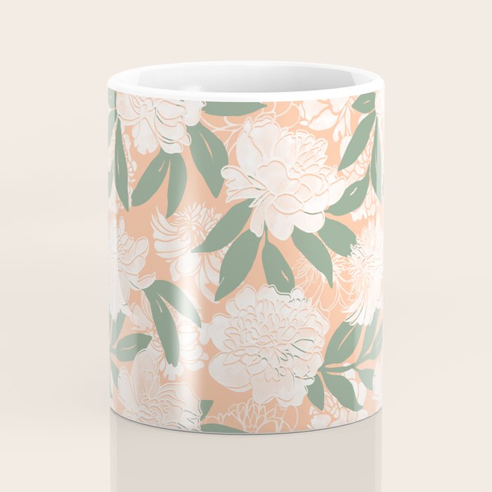Modern floral blooms PGM7 Coffee Mug Gallery Image 4