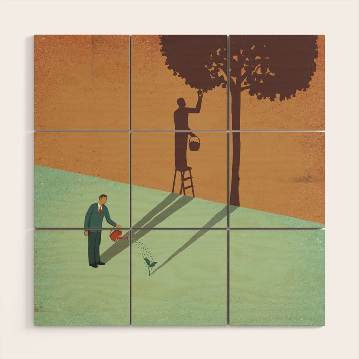 Long-term Perspective Wood Wall Art Gallery Image 1