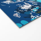 Take Me Where The Waves Kiss My Feet, Eclectic Nature River Woman Colorful Water Coral Bohemian Welcome Mat Gallery Image 2