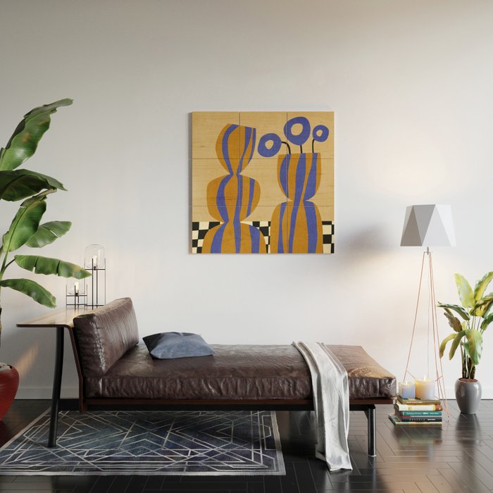 Abstract E022 Wood Wall Art Gallery Image 2