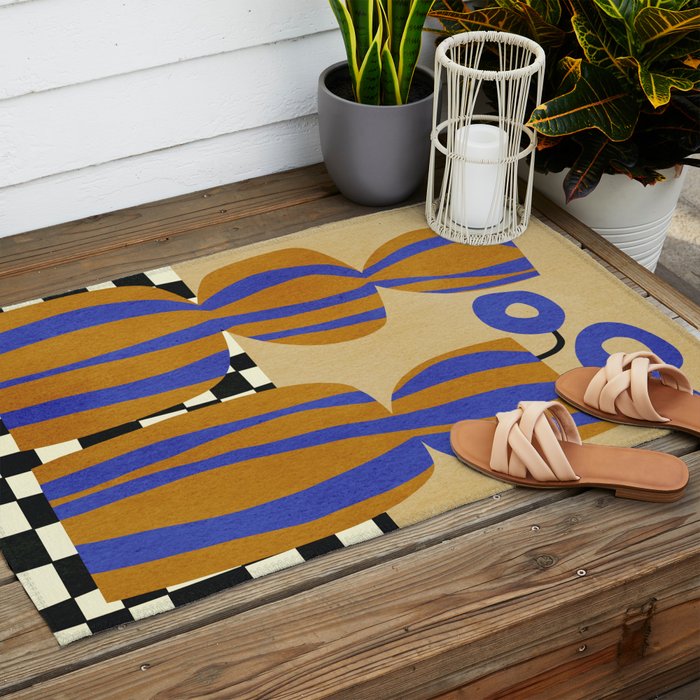 Abstract E022 Outdoor Rug Gallery Image 2