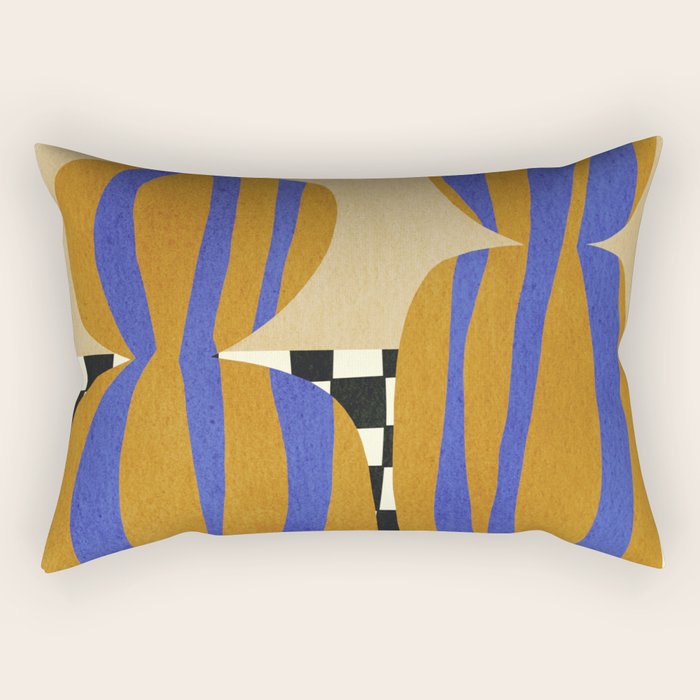 Abstract E022 Rectangular Pillow Gallery Image 2