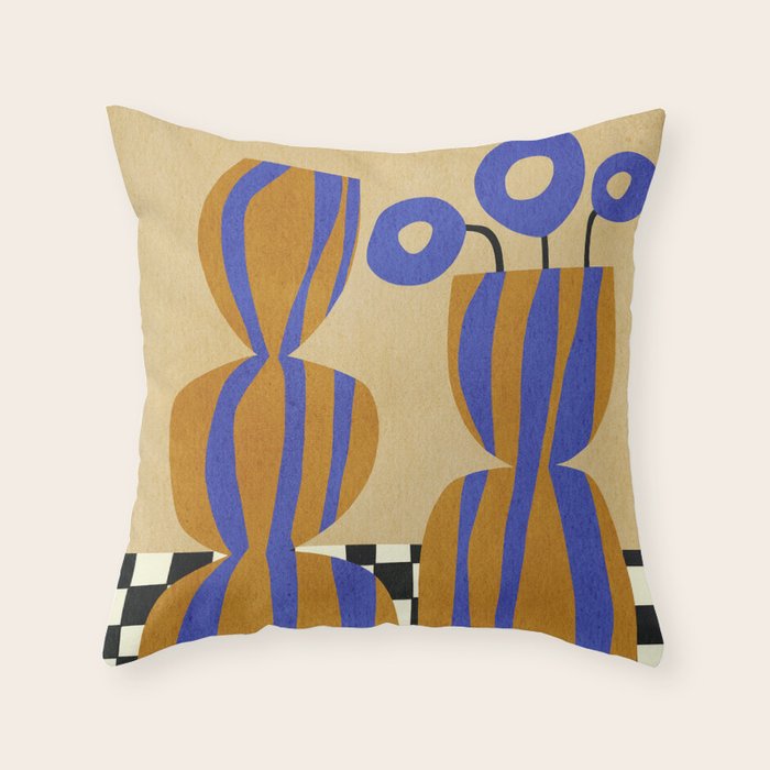 Abstract E022 Throw Pillow Gallery Image 1