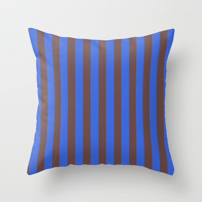 Pink and Brown Stripes Throw Pillow Gallery Image 6