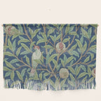William Morris Bird and Pomegranate Detail Blue Sage Wall Hanging Gallery Image 1