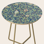 William Morris Bird and Pomegranate Detail Blue Sage Side Table Gallery Image 2