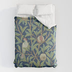 William Morris Bird and Pomegranate Detail Blue Sage Duvet Cover Gallery Image 6