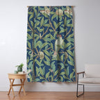 William Morris Bird and Pomegranate Detail Blue Sage Window Curtain Gallery Image 5