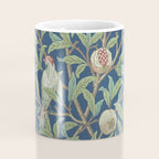 William Morris Bird and Pomegranate Detail Blue Sage Coffee Mug Gallery Image 4