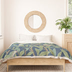 William Morris Bird and Pomegranate Detail Blue Sage Duvet Cover Gallery Image 3