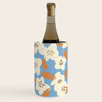 Bold flowers in my garden on chalky blue Wine Chiller Gallery Image 3