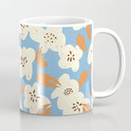Bold flowers in my garden on chalky blue Coffee Mug Gallery Image 1